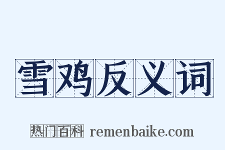 雪鸡反义词是什么意思的图片